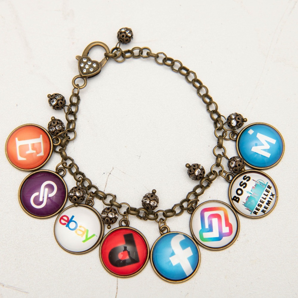 Boss Reseller Remix Charm Bracelet eBay‎ Poshmark Mercari Etsy Logo Influencer